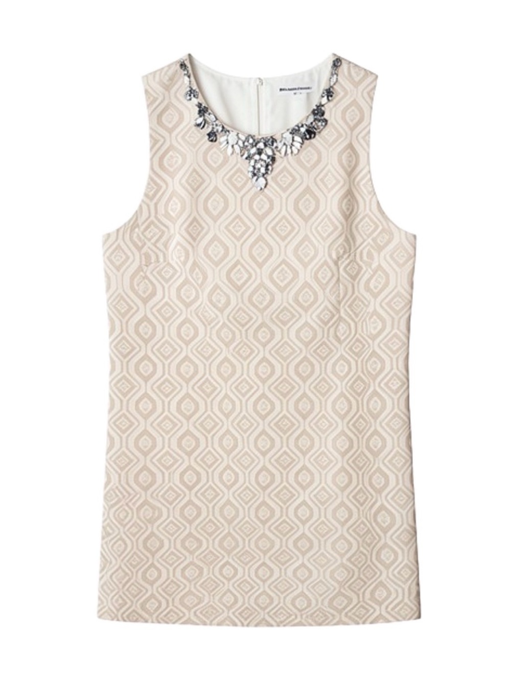 White House Black Market Cocktail Dress with jeweled neckline